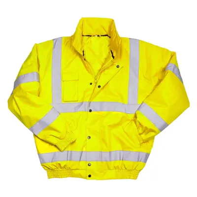 (XXL, Fluorescent Yellow) Warrior Mens Tulsa Hi-Vis Bomber Jacket