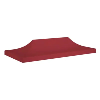 vidaXL Party Tent Roof 6x3 m Burgundy g/mÂ² Replacement Canopy Gazebo Cover