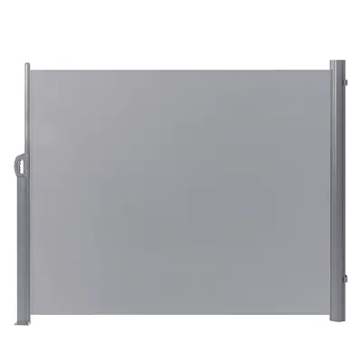 Garden Side Awning Retractable x cm Light Grey DORIO