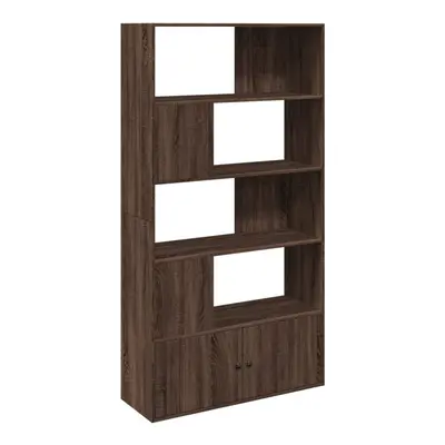 (brown oak, x x cm) vidaXL Bookcase Bookshelf Book Rack Storage Cabinet Cupboard Engineered Wood