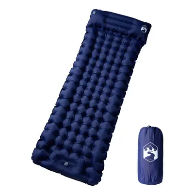 (navy blue, 1-person) vidaXL Self Inflating Camping Mattress with Pillows Air Mattress Sleeping 