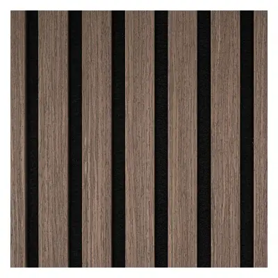 WallArt Aku Acoustic Wall Panels Slat Sound Absorbing Panel Dark Oak pcs