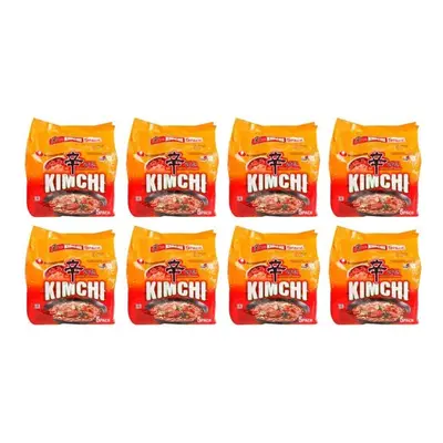 (Pack of 8) Nongshim Kimchi Ramyun 600g(120gx5), Instant Korean Style Traditional Spicy Noodle S