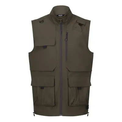 (S, Dark Khaki) Regatta Mens Travel Light Packaway Gilet