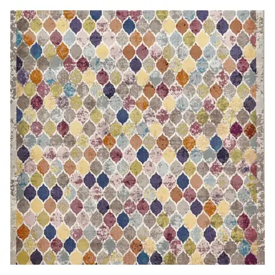 16th Avenue Multi-coloured Arabesque Hallway Runners Rug 35A Geometric Powerloomed Vibrant Mats 