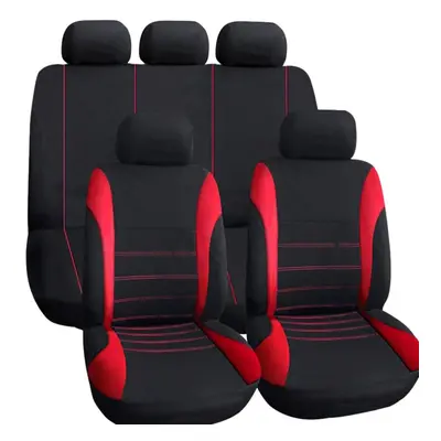 (Red) Car Seat Cover Auto Interior Accessories Universal Styling