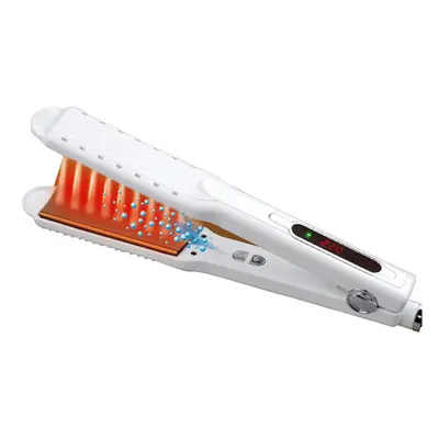 (white) 45W 2in1 Hair Curler Curling Straightener Iron Infrared Style