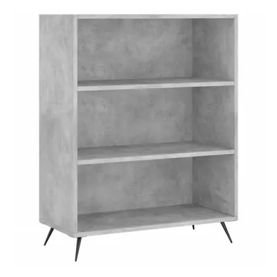 (concrete grey) vidaXL Bookcase Display Cabinet Sideboard Bookshelf Brown Oak Engineered Wood