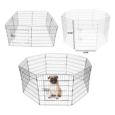 KCT Extra Large Wire Pet Play Pen Indoor/Outdoor Enclosure for Dogs & Puppies