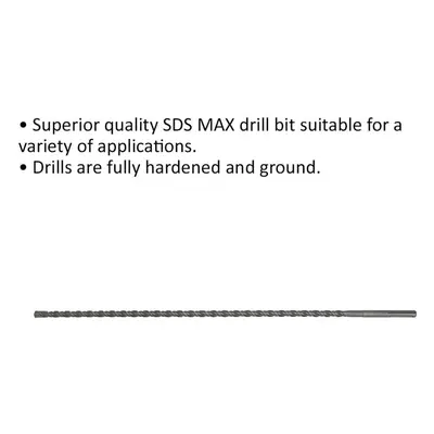 18 x 940mm SDS Max Drill Bit - Fully Hardened & Ground - Masonry Drilling