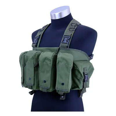 (Green) High Quality Outdoor Tactical Chest Rig Airsoft Hunting Vest Molle Magazine Pouch Simple