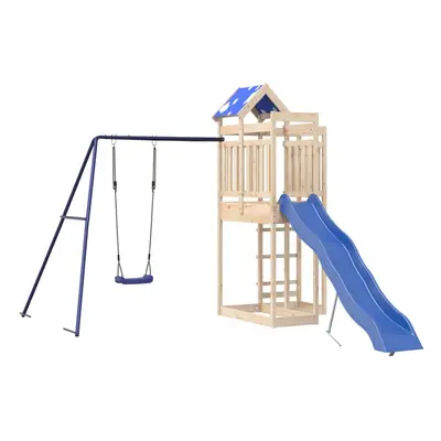 vidaXL Outdoor Playset Solid Wood Pine playset wooden playset playground set