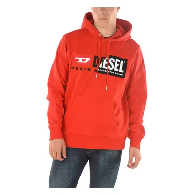 (Red, XS) DIESEL S-Girk-Hood-Cuty Mens Hoodies