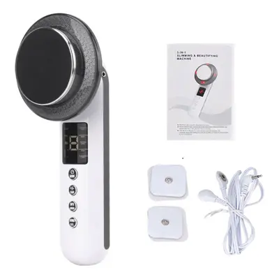 (Black, EU Plug) Ultrasonic Cavitation Body Slimming Massager LED Anti Cellulite Fat Burner