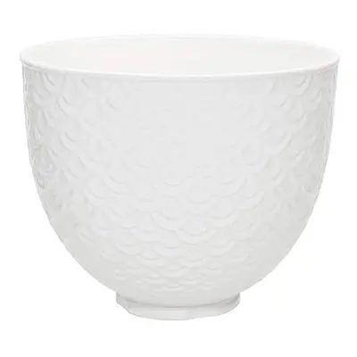 KitchenAid Ceramic Mermaid Lace 4.8L Mixer Bowl - White