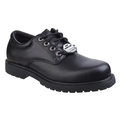 (6 UK, Black) Skechers Mens Cottonwood Elks SR Shoes