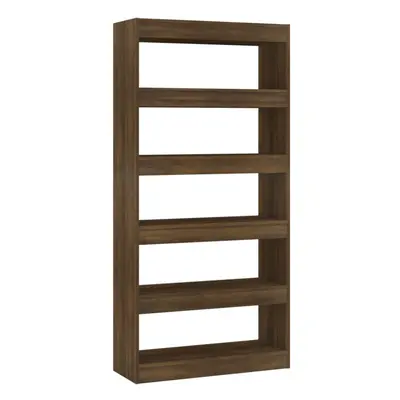 (brown oak) vidaXL Book Cabinet/Room Divider Chipboard Bookcase Furniture Multi Colours