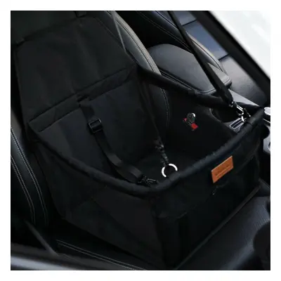 (Black) Foldable Pet Dog Car Seat Cover Safe Basket Protector Puppy Travel Pet Carrier Bag