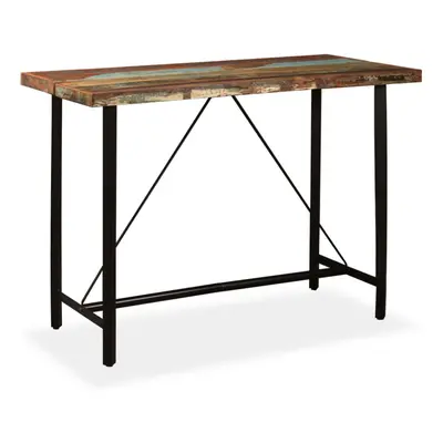 (150 x x cm) vidaXL Solid Reclaimed Wood Bar Table Kitchen Dining Furniture Multi Sizes