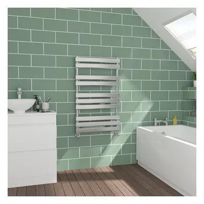 WarmeHaus Flat Panel Chrome Towel Radiator Bathroom Heated Towel Rail 1000x600mm