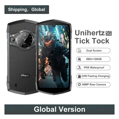 New Unihertz TickTock 8GB+128GB 5G Rugged Android Smartphone 48MP IP68 6000mAh