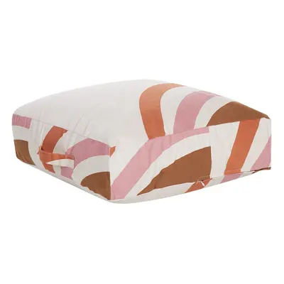 Cotton Floor Cushion x x cm Multicolour TEMARA