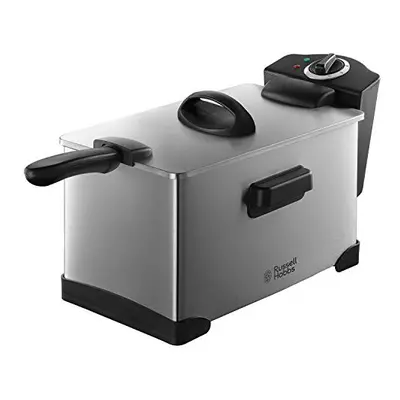 Russell Hobbs Electric Deep Fat Fryer, 3.2L capacity/can cook 1.2kg food, Brushed Stainless Stee