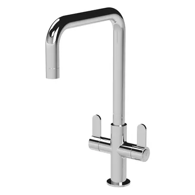 Kitchen Mono Mixer Tap with Lever Handles, 361mm - Chrome