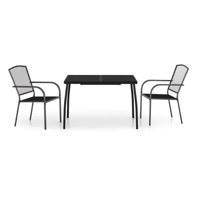 (110 cm table length/ piece) vidaXL Garden Dining Set Outdoor Table and Chair Armchairs Anthraci