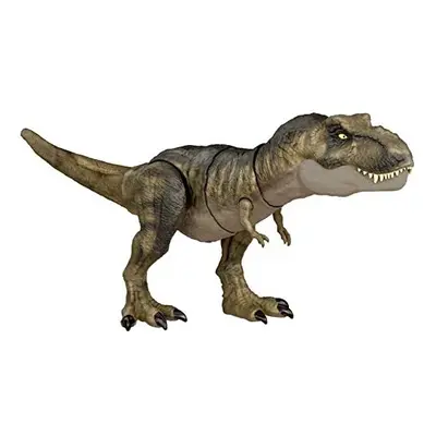 Jurassic World Dominion Dinosaur T Rex Toy, Thrash AN Devour Tyrannosaurus Rex Action Figure wit