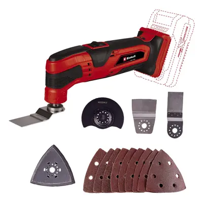 Einhell Power X-Change Cordless Multi Tool - 18V Multi-Use Cutting And Sanding Tool For Wood, Pl