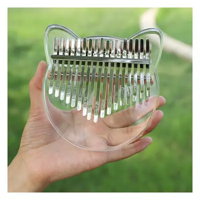 (B) Kalimba Keys Thumb Finger Piano Transparent Clear Bear Musical Gift Acrylic