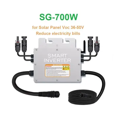 700W Micro Solar Panel Smart Inverter Pure Sine Wave Home Inverter MPPT On Grid Tie Inversor Ip6