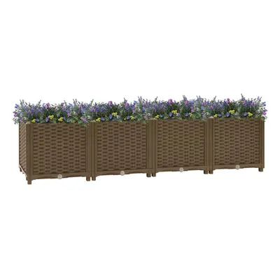 vidaXL Raised Bed Polypropylene Garden Planter Flower Box Pot Planting Bed