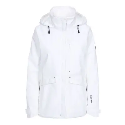 (XXS, White) Trespass Womens/Ladies Voyage Waterproof Long-Sleeved Jacket