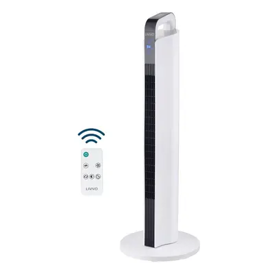 LIVIVO 35" Digital Tower Fan with Remote Control - White