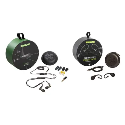 (Black, Bluetooth) Shure AONIC True Wireless Earphone Bundle