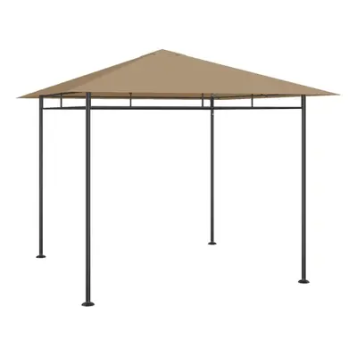 vidaXL Gazebo 3x3x2.7 m Taupe g/mÂ² Lawn Outdoor Living Structure Canopy