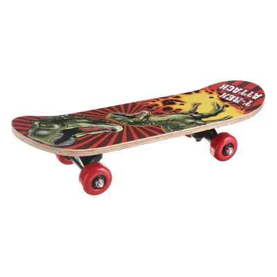 (D) 17inch 7-layer Children Skateboard Chinese Maple Decoration Boards Light Wooden Double Rocke