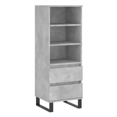 (concrete grey) vidaXL Highboard Sideboard Tall Storage Cabinet Side Cabinet Engineered Wood