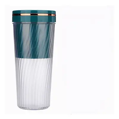 (Green) 350ML Portable Juicer Cup USB Rechargeable Juicer Cup Mini Mixer Personal Size Travel Dr