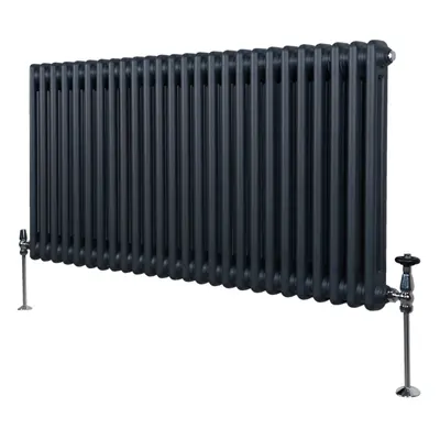 (600mm x 1192mm, Grey) Traditional Column Radiator Heater