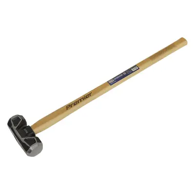 10lb Hardened Sledge Hammer - Hickory Wooden Shaft - Drop Forged Carbon Steel