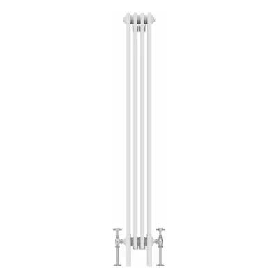 (1500x200mm, White) NRG Traditional Cast Iron Style Style Radiator Four Column Designer Bathroom