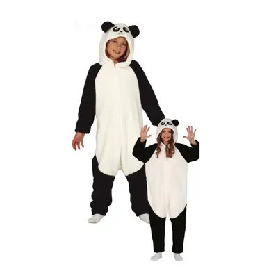 (10 to years (142-148 cm)) Children's panda jumpsuit costume