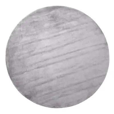 Round Viscose Area Rug cm Light Grey GESI II