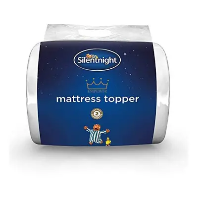 Silentnight Mattress Topper, Percent Polyester Microfibre, White, Single