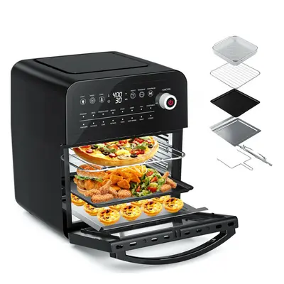 (AU Plug) in Air Fryer Toaster Ovens 12L 6QT Convection Oven with LCD Accessories for Airfryer B