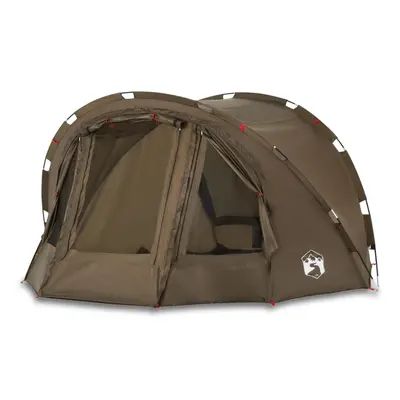 (Olive green) vidaXL Fishing Tent 4-Person Lightweight Tent Camping Tent Olive Waterproof