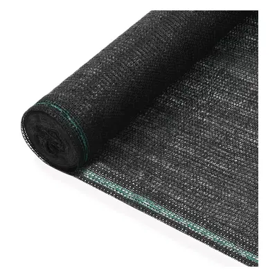 vidaXL Tennis Screen HDPE 1.6x50m Black Surround Privacy Windbreak Mesh Net